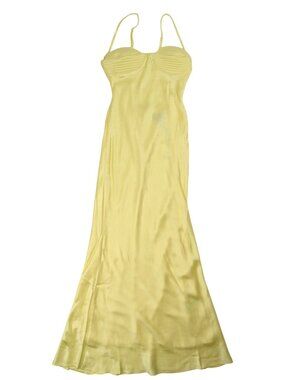 bardot adoni mesh midi dress yellow Bardot Adoni Mesh Maxi Dress in Canary Yellow